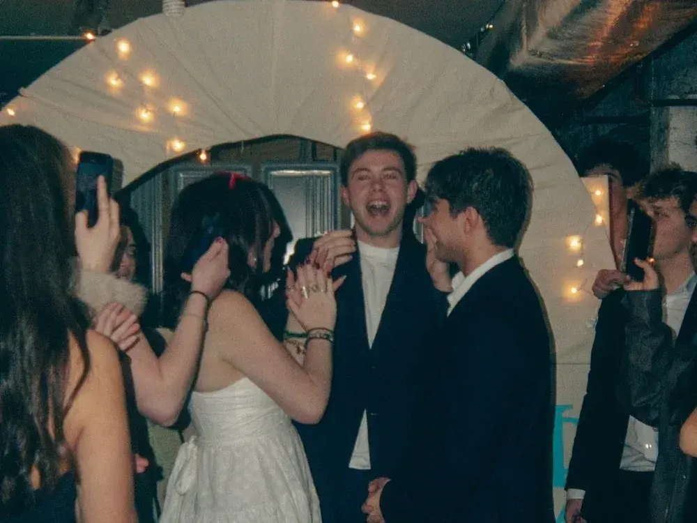 Brothers at a social event